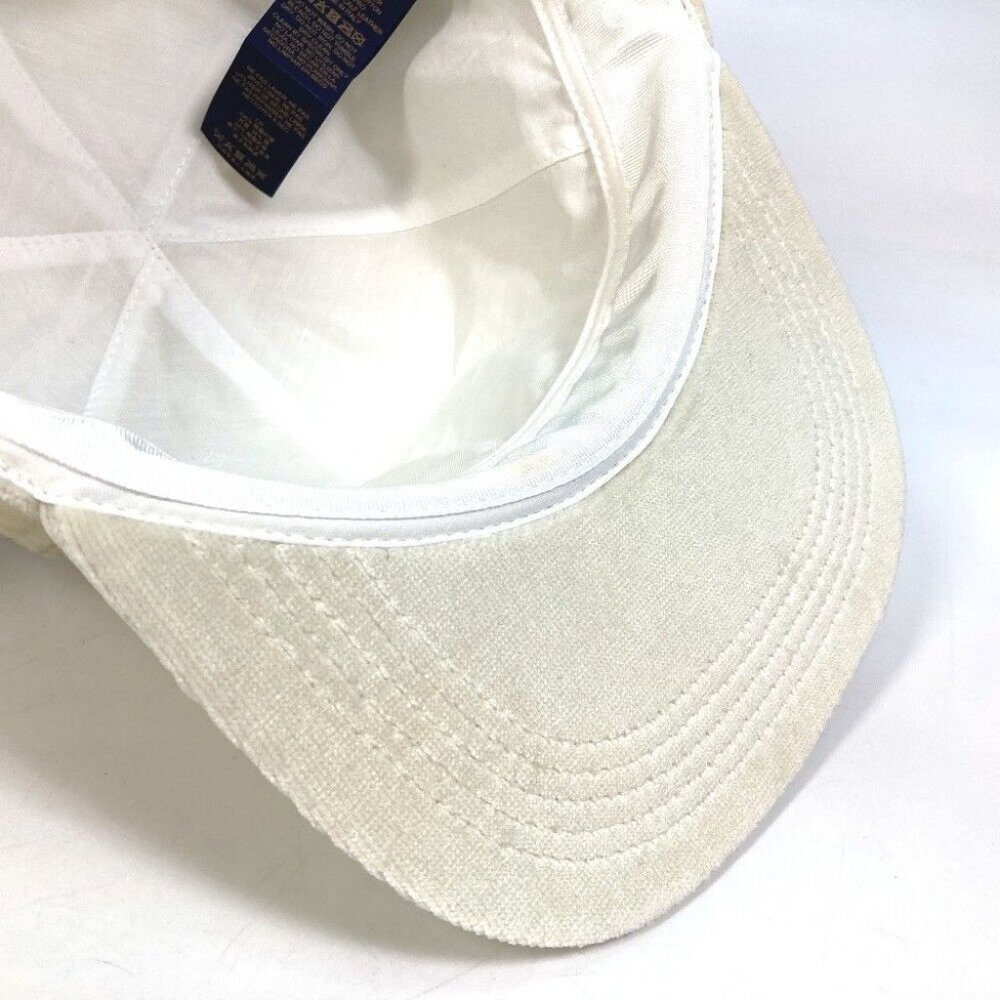 LOUIS VUITTON MP3421 Monogram newsboy velvet hat cap polyester White - Picture 12 of 15